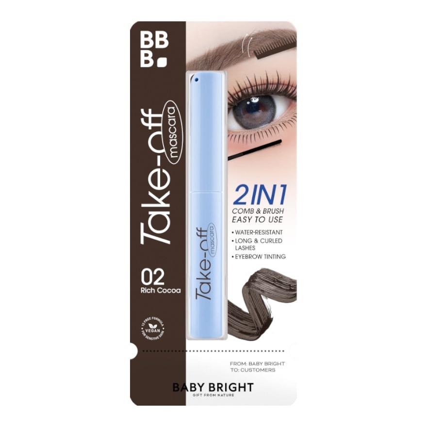Baby Bright Take Off Mascara 4g. 02 Rich Cocoa