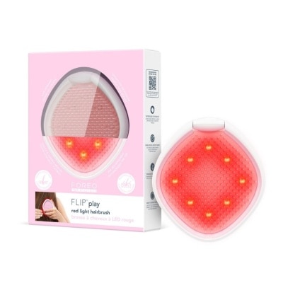 Foreo - Foreo Flip Play Red Light Hairbrush Tickle Me Pink