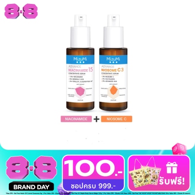 Mizumi - MizuMi Niacinamide 15 Serum 30 ml.  MizuMi Niosome C Serum 30 ml. image