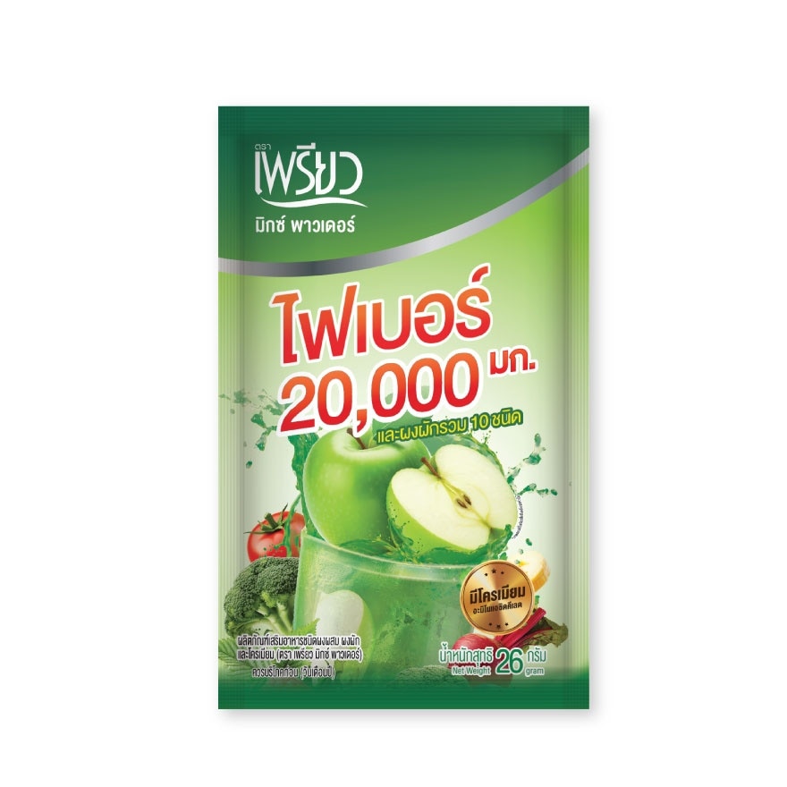 Praew Chromium Veggie Powder 26g. X 6sac.