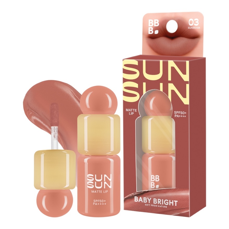 เบบี้ไบร์ท ซันซัน แมทท์ ลิป SPF50+ PA++++ 2.8ก. 03 ซันบีม