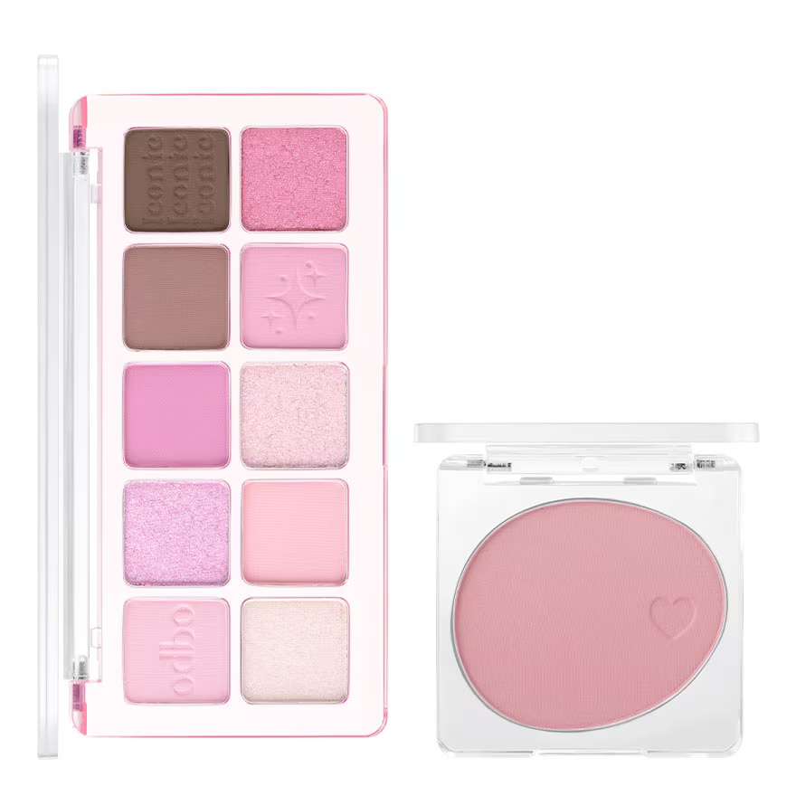 โอดีบีโอ แพ็คคู่ ไอโคนิค อายแชโดว์ พาเลท 7ก. 03 สวีท วินเทอร์ +  บลัช 4.2ก. 04 พิ้งค์