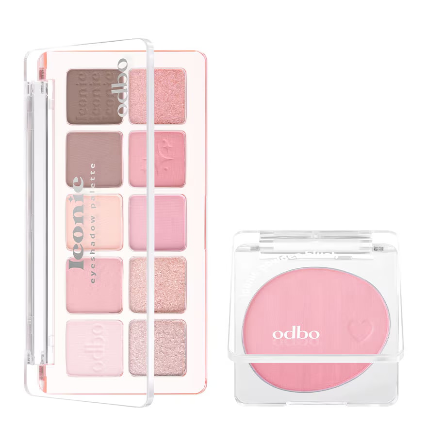 อดีบีโอ แพ็คคู่ ไอโคนิค อายแชโดว์ พาเลท 7ก. 01 ซัมเมอร์พิ้งค์ + บลัช 08 พีโอนี่