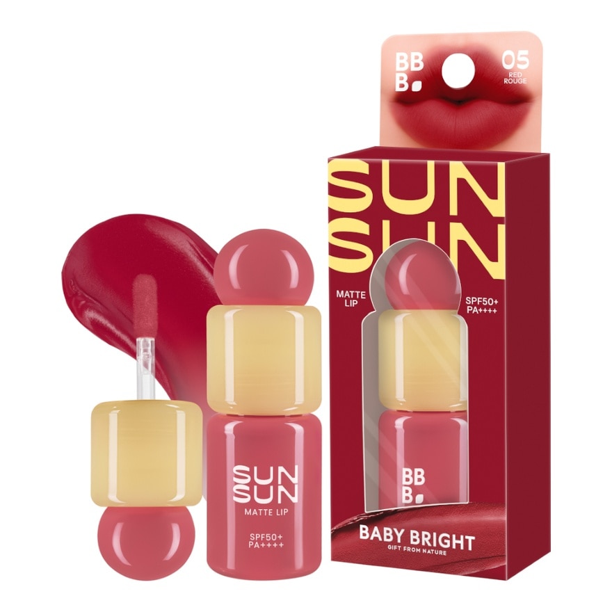 เบบี้ไบร์ท ซันซัน แมทท์ ลิป SPF50+ PA++++ 2.8ก. 05 เรด รูจ