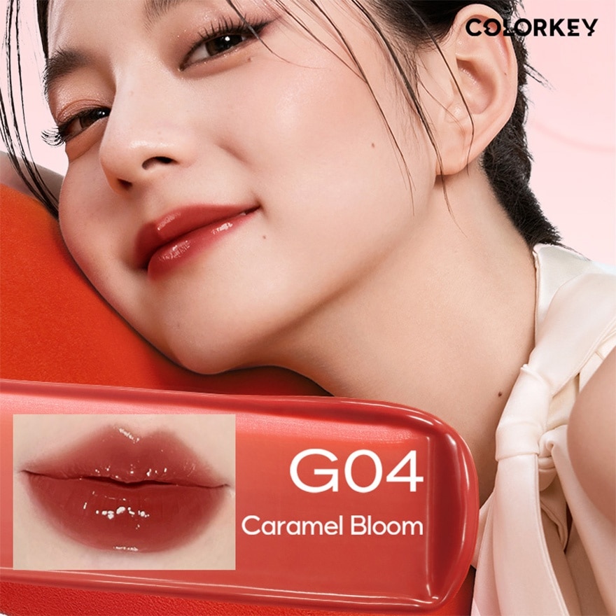 Colorkey Juicy Glow Lipstick 2.2g. G04 Caramel Bloom