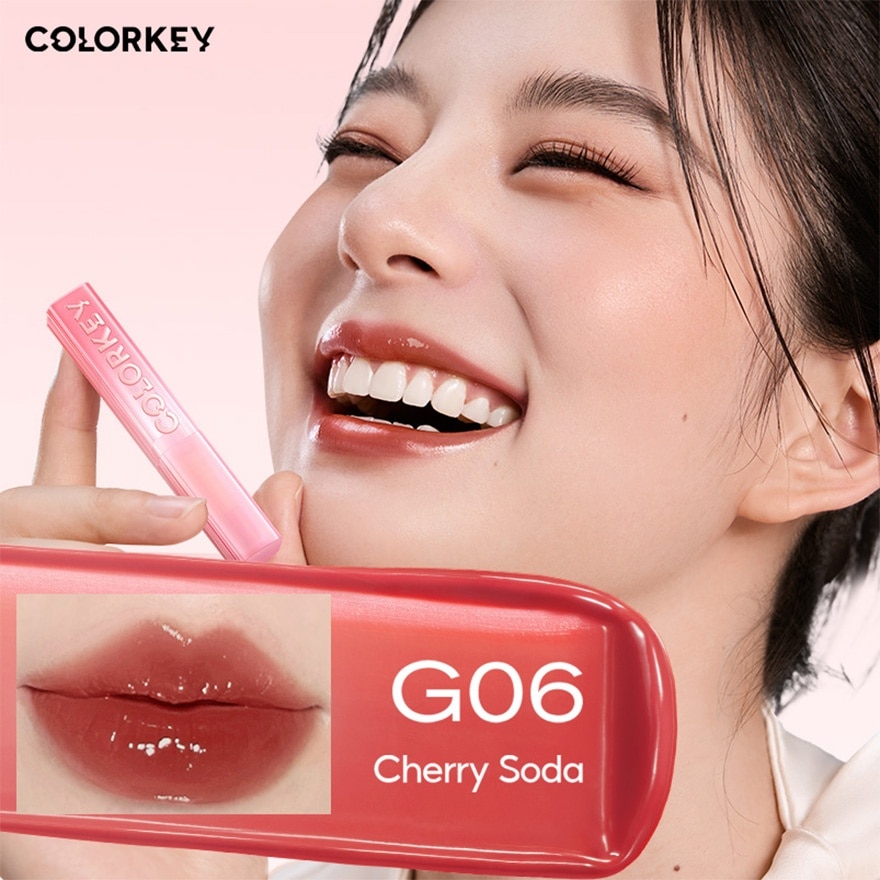 Colorkey Juicy Glow Lipstick 2.2g. G06 Cherry Soda
