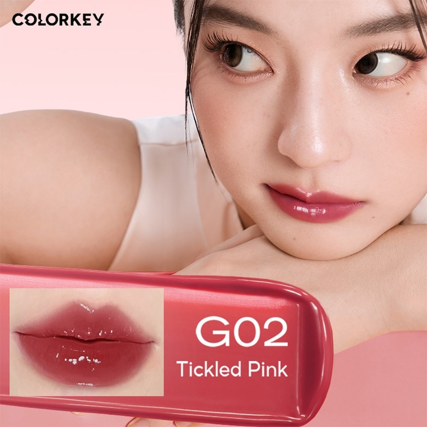 Colorkey Juicy Glow Lipstick 2.2g. G02 Tickled Pink