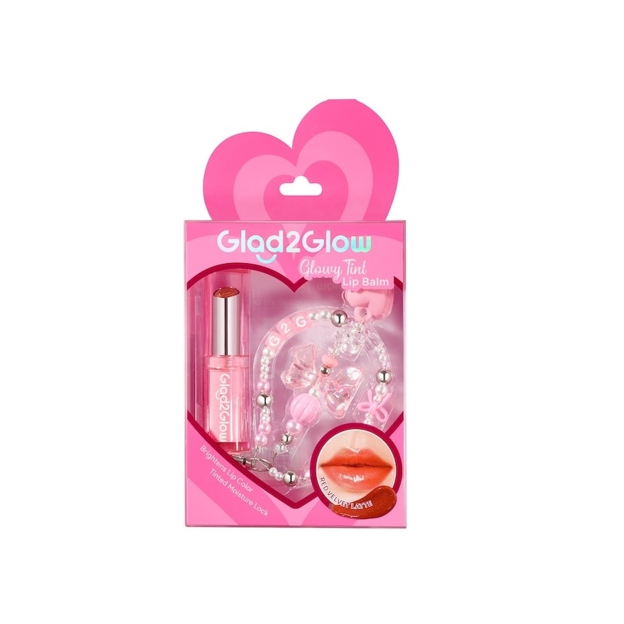 Glad2Glow Glowy Tint Lip Balm 03 Red Velvet Latte 3 G.