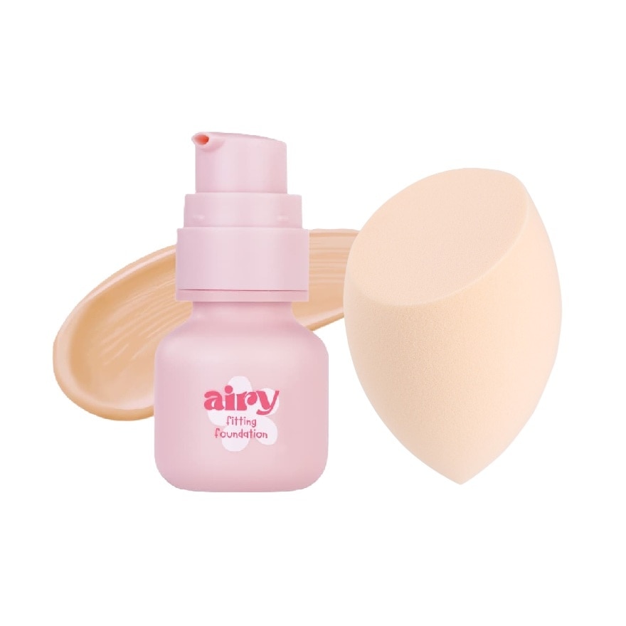 เมลินดา แอร์รี่ ฟิตติ้ง ฟาวเดชั่น 30ก. 05 ลาเต้ + เบทเทอร์ สกิน สปอนจ์ 1ชิ้น