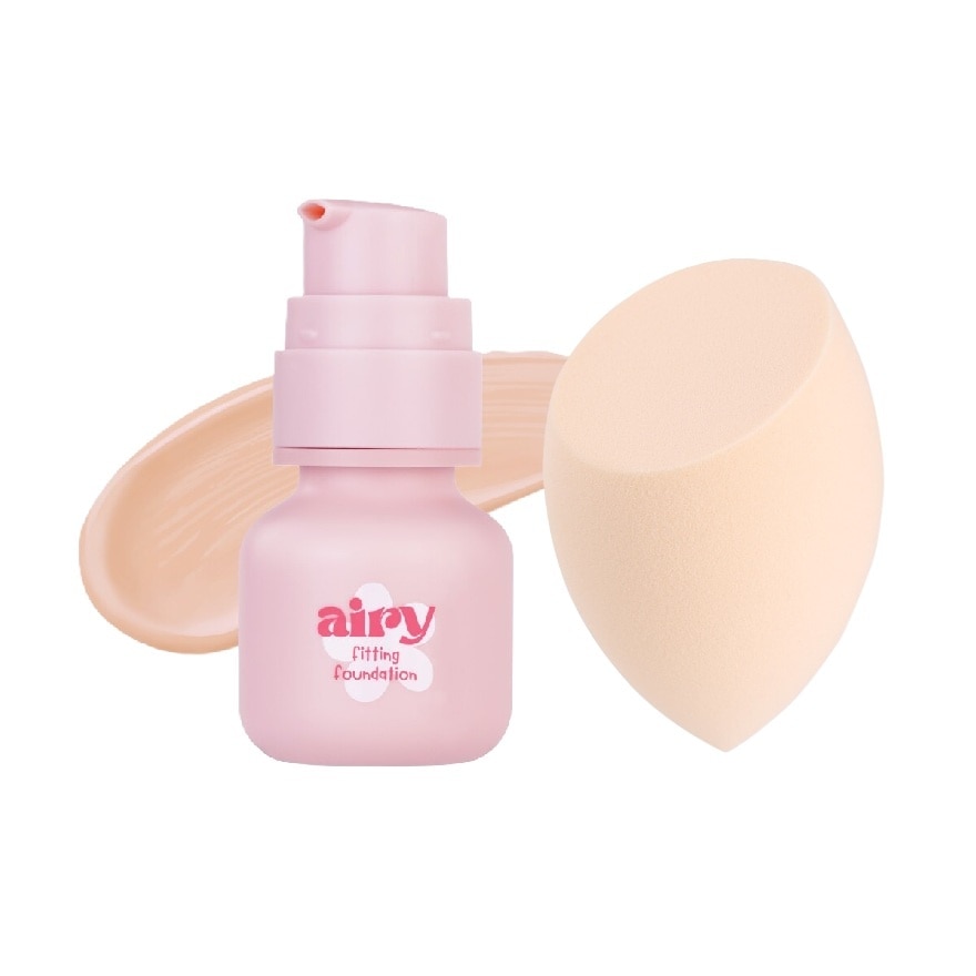 เมลินดา แอร์รี่ ฟิตติ้ง ฟาวเดชั่น 30ก. 04 โอ๊ต + เบทเทอร์ สกิน สปอนจ์ 1ชิ้น