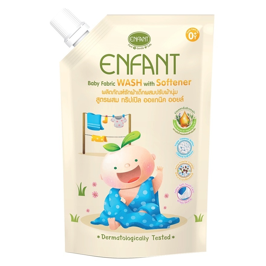 Enfant Baby Fabric Wash With Softener 600ml.