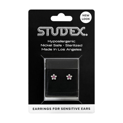 Studex - สตั๊ดเด็กซ์ ต่างหู ดอกเดซี่สีชมพูขาว