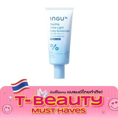 INGU อิงกุ บลูวีไลท์ อัลตร้าไลท์ เดลี่ ซันสกรีน ไบโอมบาลานซ์ SPF50+ PA++++ 50 กรัม image
