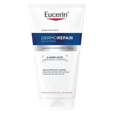 Eucerin - ยูเซอริน เดอร์โมรีแพร์ อะมิโน คลีนซิ่ง โฟม 150 มล. โฟมล้างหน้าสูตรอ่อนโยน