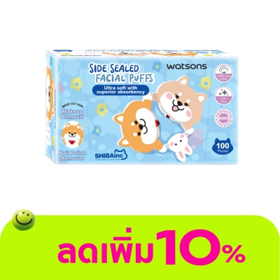 WATSONS - วัตสันสำลีแผ่นรีดข้าง 100แผ่น (Shibainc Comics)..