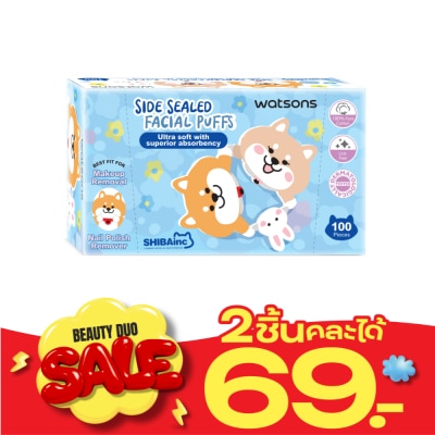 WATSONS วัตสันสำลีแผ่นรีดข้าง 100แผ่น (Shibainc Comics).. image