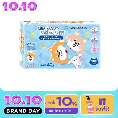 WATSONS วัตสันสำลีแผ่นรีดข้าง 100แผ่น (Shibainc Comics).. image