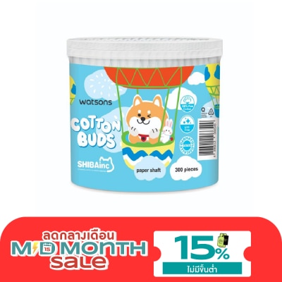 WATSONS วัตสัน สำลีก้าน (Shibainc) 300ก้าน. image