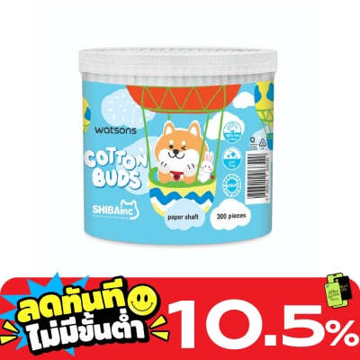 WATSONS วัตสัน สำลีก้าน (Shibainc) 300ก้าน. image