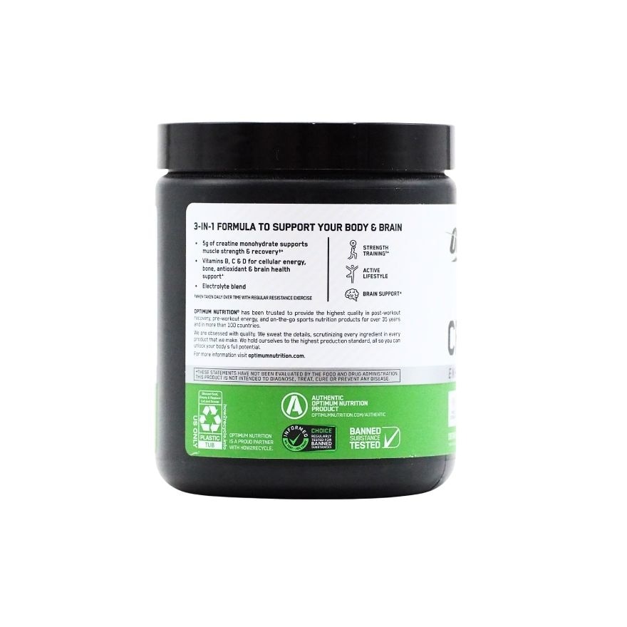 ON CREATINE POWDER PLUS STRAWBERRY PEACH FLAVOR 360G image