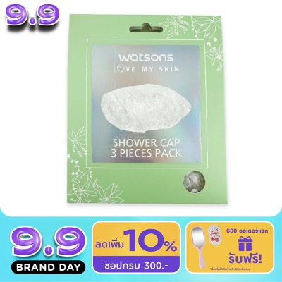 WATSONS - วัตสันหมวกคลุมผมขณะอาบน้ำ แพ็ค 3 ชิ้น image