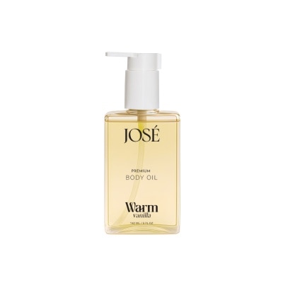 Jose - โจเซ่ พรีเมียม บอดี้ ออยล์ กลิ่น วอร์ม วานิลลา 150 มล.