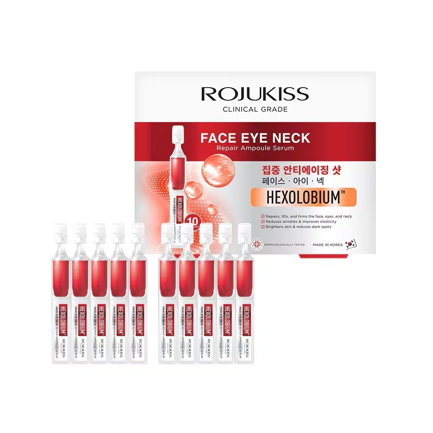 Rojukiss Face Eye Neck Repair Ampoule Serum 1 mL x 10 Tubes