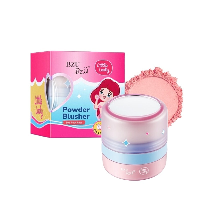 BZU BZU Little Lady Powder Blusher 4g. 301 Petit Rose