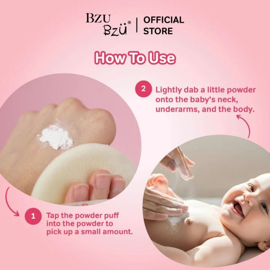 บีซู บีซู คูลลิ่ง เบบี้ พาวเดอร์ วิท เนเชอรัล คอร์น สตาร์ช 140ก.