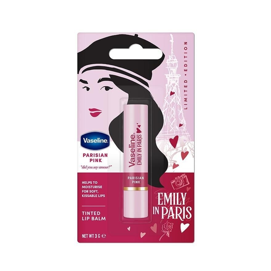 Vaseline Emily in Paris Parisian Pink Tinted Lip Balm 3 G.