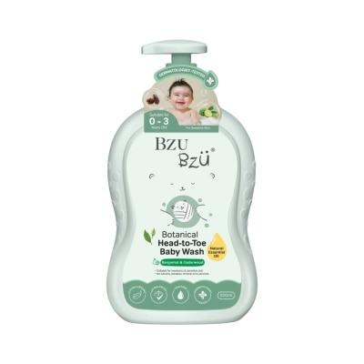 Bzu Bzu - BZU BZU Head-to-toe Baby Wash 600ml. Bergamot  Cedarwood