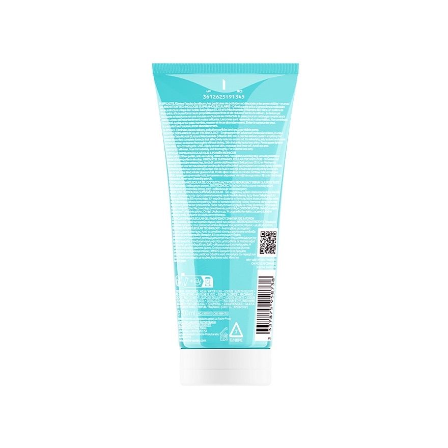 La Roche Posay Effaclar Supramolecular Oil Pores Jelly Cleanser 200 ml.