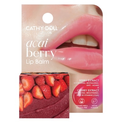 Cathy Doll - เคที่ดอลล์ ลิปบาล์ม อาซาอิ เบอร์รี่ 12 กรัม