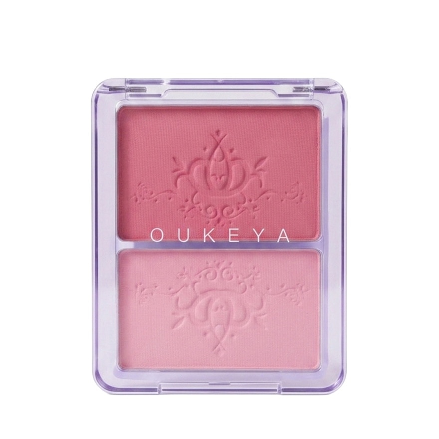 Oukeya Blink Blink Blush 5.2g.+4.6g. 02 Peach Pink And Milk Pink