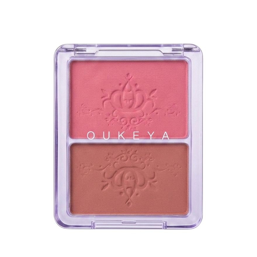 Oukeya Blink Blink Blush 5.2g.+4.6g. 03 Peach Pink And Muted Brown