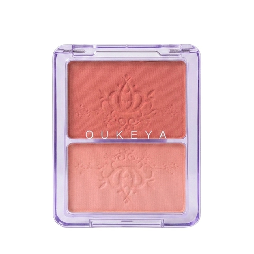 Oukeya Blink Blink Blush 5.2g.+4.6g. 04 Muted Brown And Nude Peach image