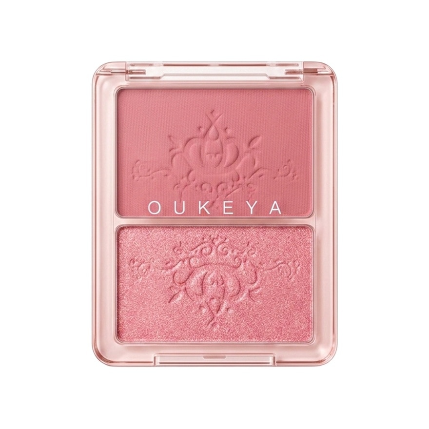 Oukeya Blink Blink Blush 5.2g.+4.6g. 05 Muted Pink And Pink Shimmer