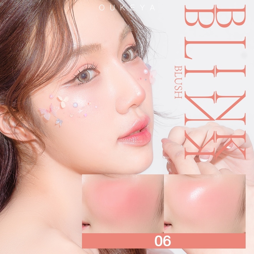 โอกิยะ บลิ้ง บลิ้ง บลัช 5.2ก.+4.6ก. 06 นู้ด พิงก์ แอนด์ ไลท์ พิงก์ ชิมเมอร์