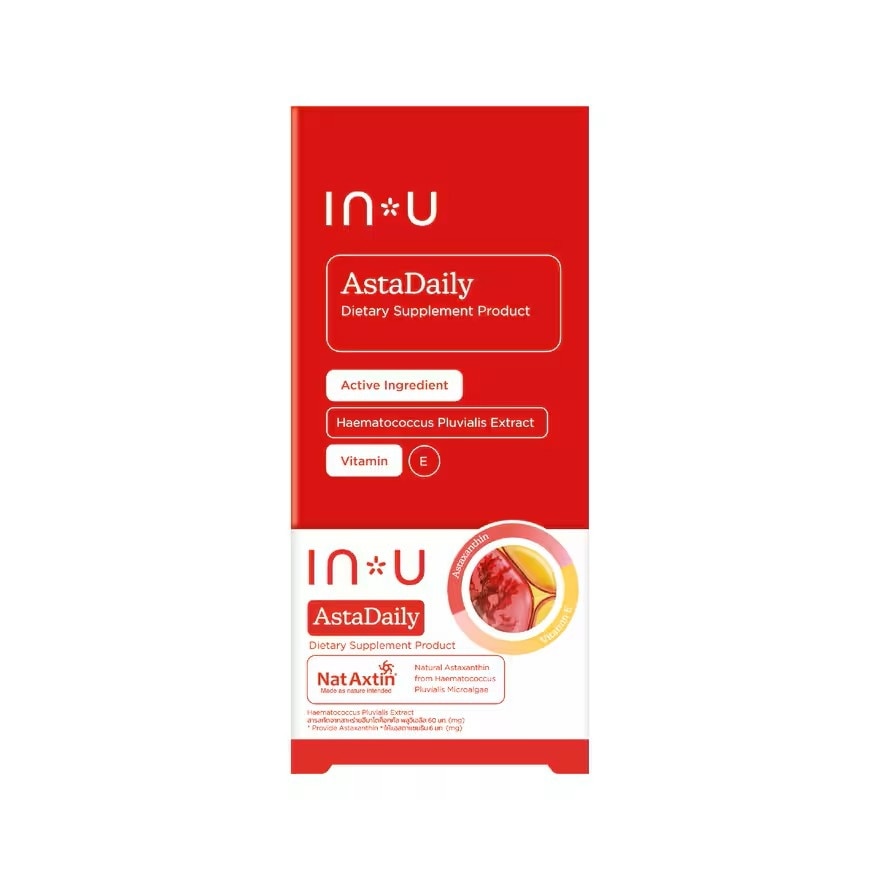 IN U AstaDaily Dietary Supplement 30 Capsules