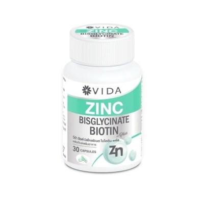 Vida - Vida Zinc Bisglycinate Biotin Plus 30 Capsules