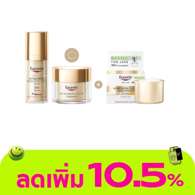 Eucerin - ยูเซอริน เซ็ท ไฮยาลูรอน เรเดียนซ์-ลิฟ ฟิลเลอร์ เซรั่ม 30 มล. + เดย์ ครีม 50 มล. ฟรีรี