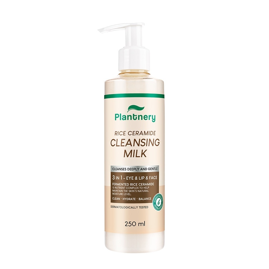 Plantnery Rice Ceramide First Cleansing Milk 250 ml.