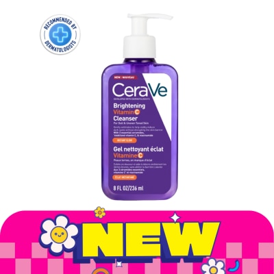Cerave - เซราวี ไบรท์เทนนิ่ง วิตามินซี คลีนเซอร์ 236 มล.