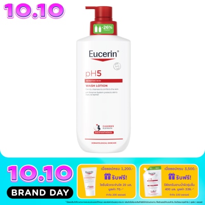 Eucerin ยูเซอริน พีเอช5 เซ็นซิทีฟ สกิน วอช โลชั่น 400 มล. ผลิตภัณฑ์ทำความสะอาดผิวกาย image