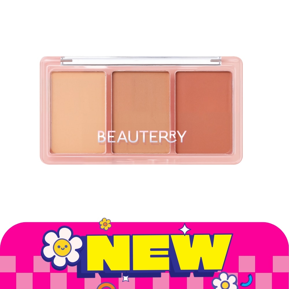 Beauterry My Home Layer Trio Blush Palette 2.5g. 03 Warm Allure image