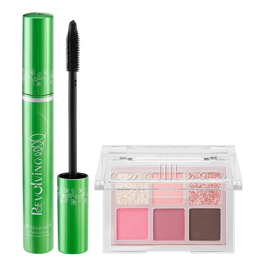 ODBO Value Pack Cover Mascara 10ml.+Signature Eyeshadow Palette 08Barbeee