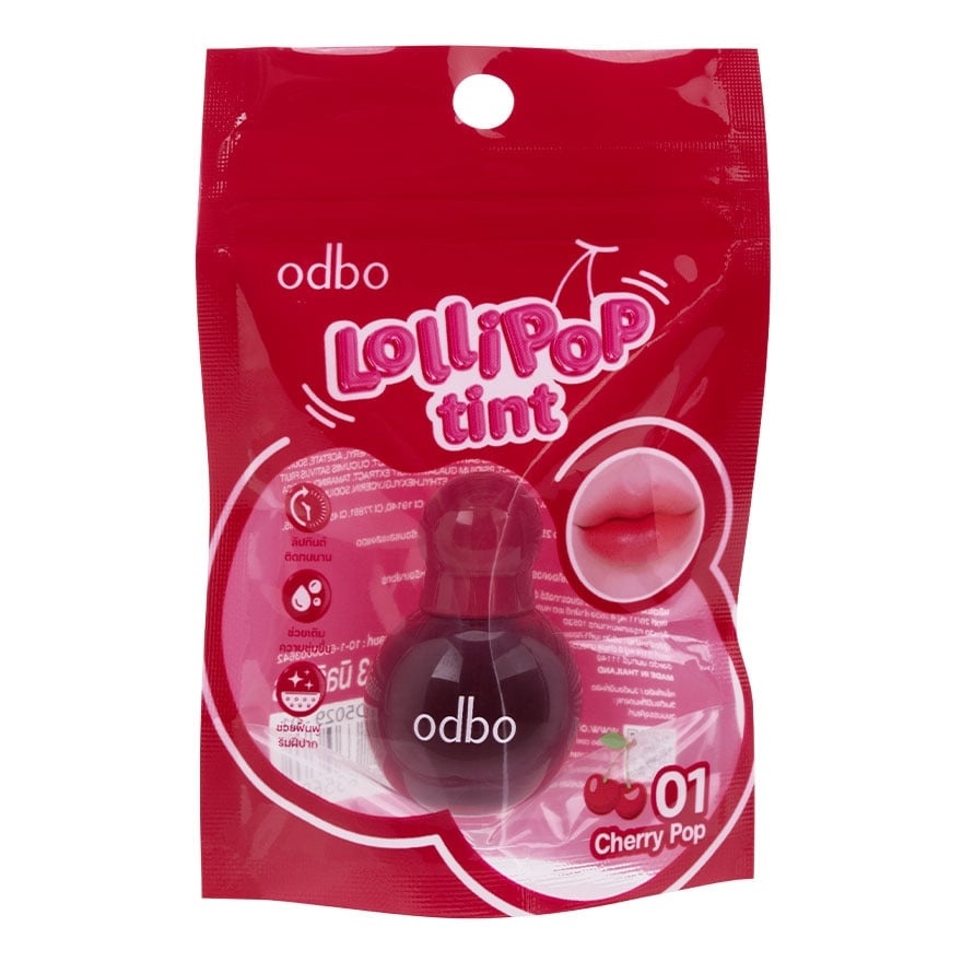 Odbo Lollipop Tint 3g. 01 Cherry Pop image
