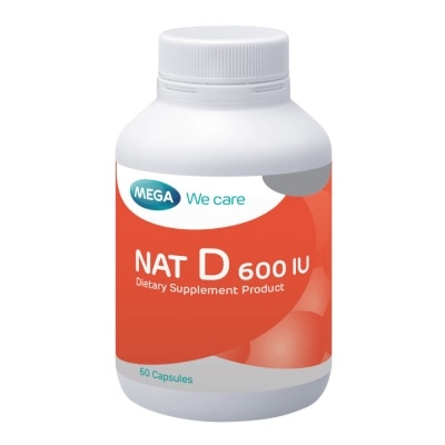 Mega - เมก้า แนทดี 600 (ผลิตภัณฑ์เสริมอาหาร) 60 เม็ด