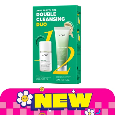 Anua Anua Travel Size Double Cleansing Duo (Cleansing Oil 20 ml. + Foam 25 ml.) image