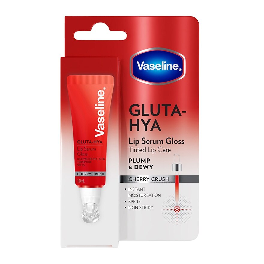 Vaseline Gluta Hya Lip Serum Gloss Cherry Crush 10 Ml. image